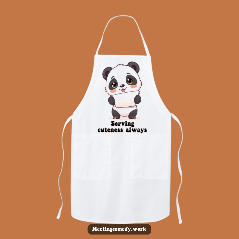 Funny Panda Papers Apron: Cook with Cute Organization & Charm!