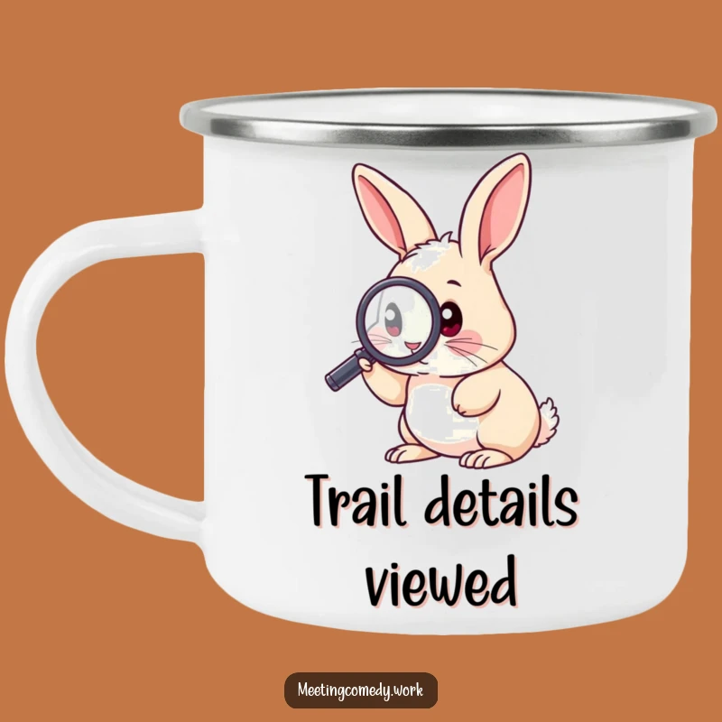 Funny Rabbit Investigator Camping Mug: Explore the Outdoors, Hilarious Gift