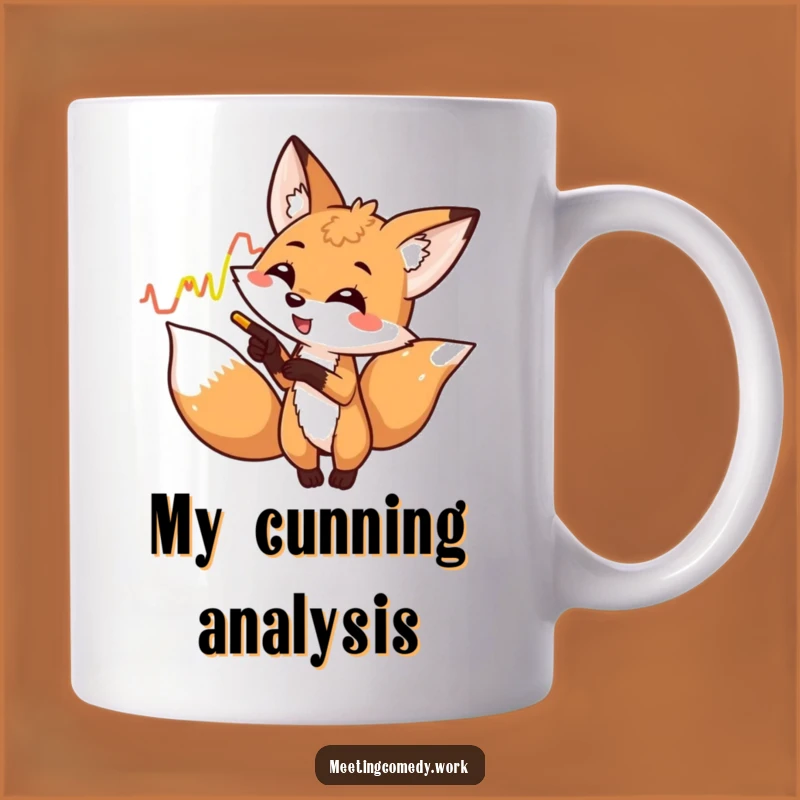 Funny Fox Graph Mug - Clever Data & Hilarious Presentation Gift