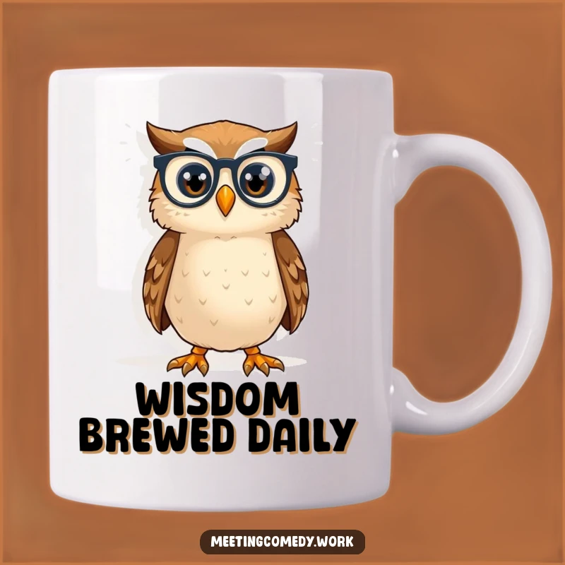 Funny Owl Spectacles Mug - Wise & Hilarious Knowledge Seeker Gift
