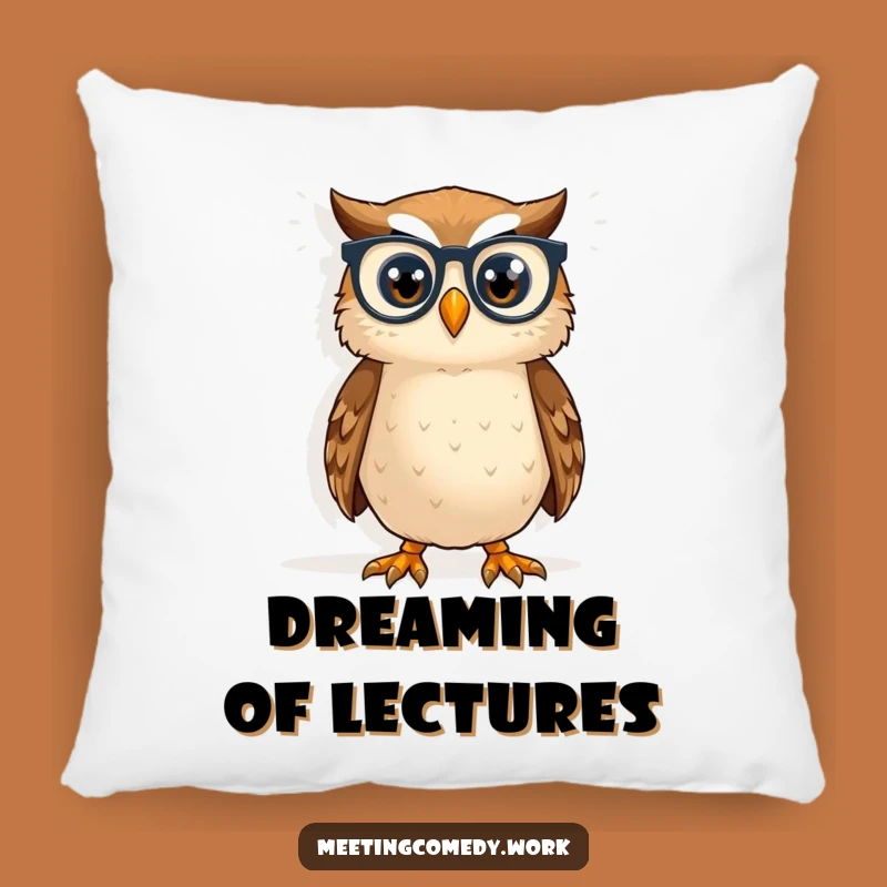 Funny Owl Spectacles Pillow - Cozy Comfort & Hilarious Intellect