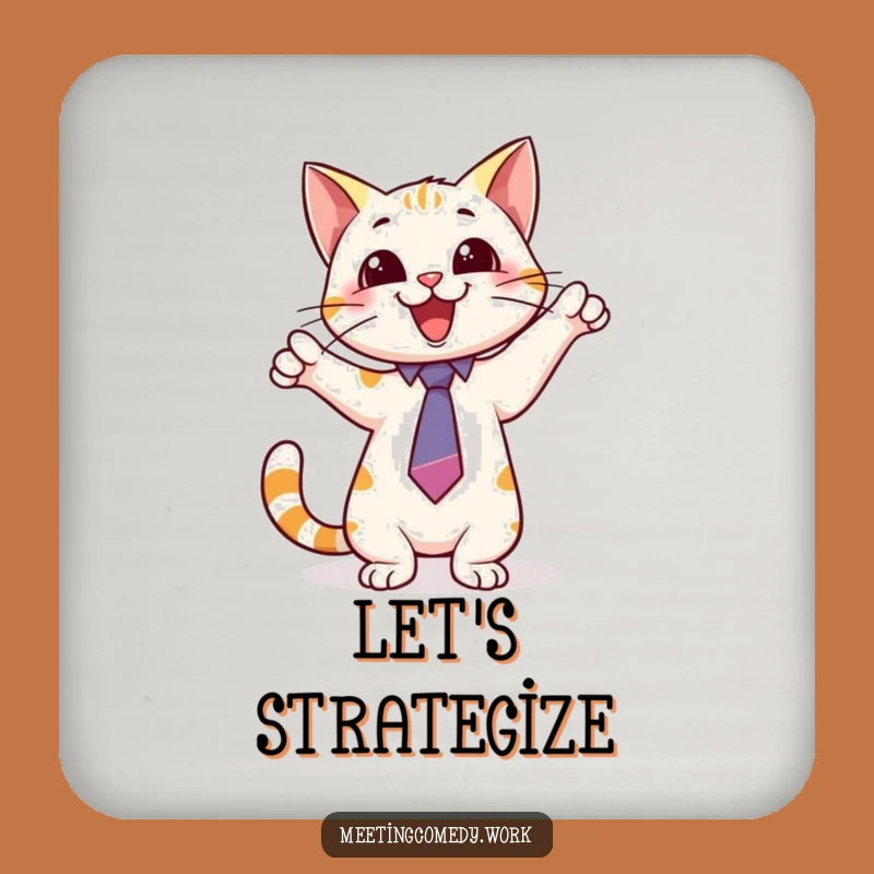 Funny Cat Tie Coasters: Protect Surfaces with Smart Pointers & Feline Fun!