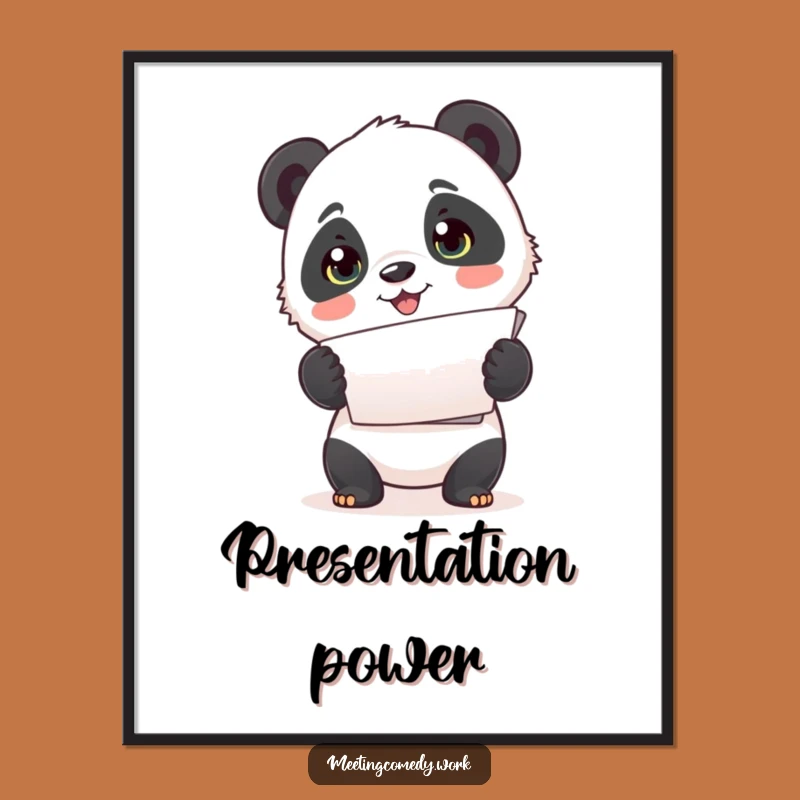 Funny Panda Papers Poster: Add Cute Organization to Your Walls!