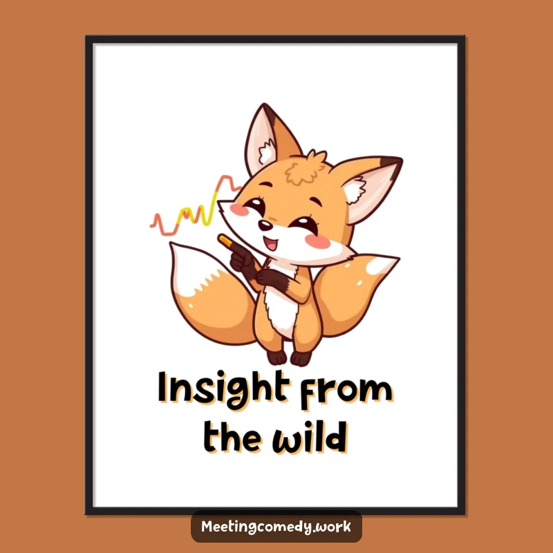 Funny Fox Graph Poster - Witty Wall Art & Hilarious Decor