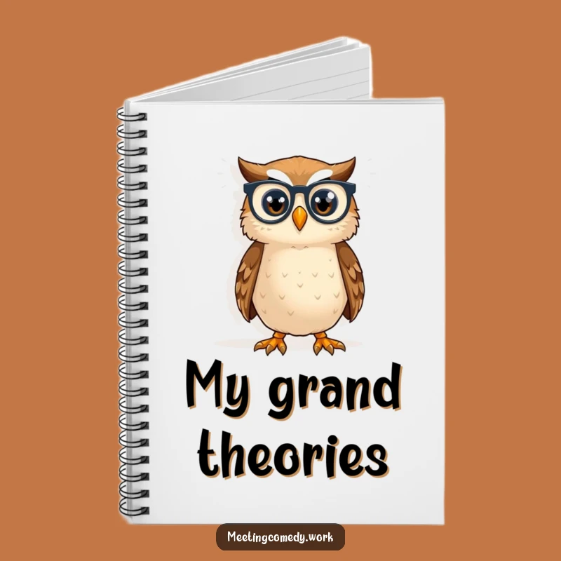 Funny Owl Spectacles Notebook - Jot Down Brilliant Ideas Hilariously
