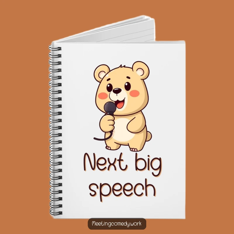Funny Bear Microphone Notebook: Jot Down Your Hits, Hilarious Gift for Writers