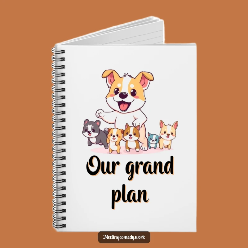 Funny Dog Leader Notebook: Jot Down Your Plans, Brave Pooch, Hilarious Gift