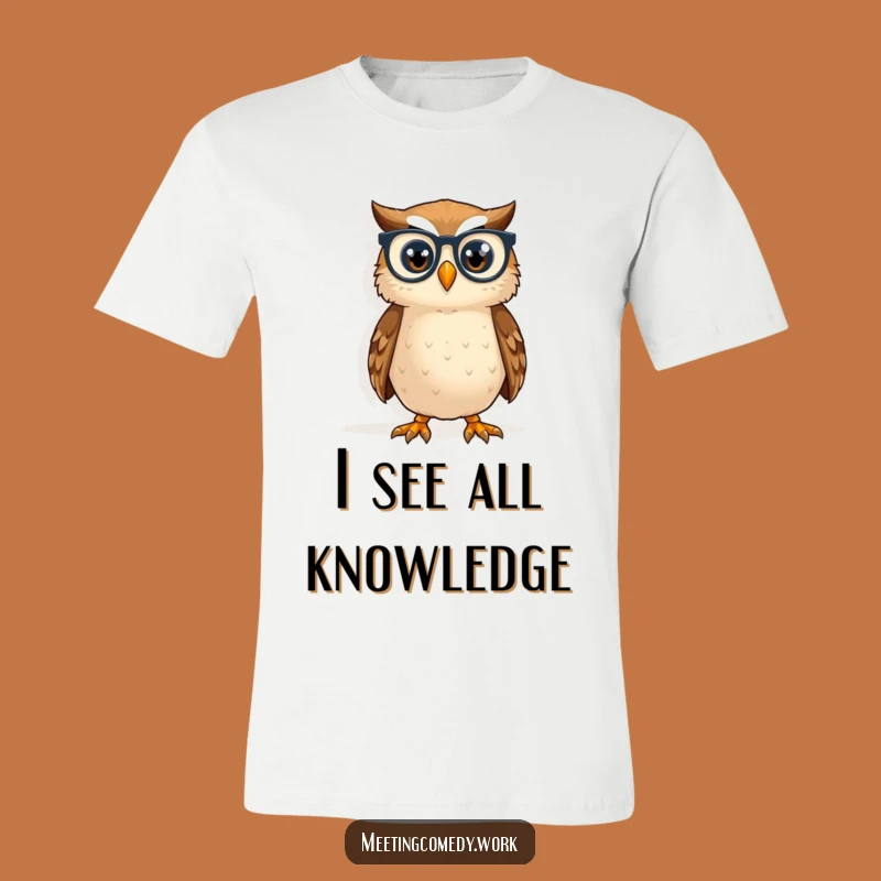 Funny Owl Spectacles T-Shirt - Intellectual & Hilarious Casual Wear