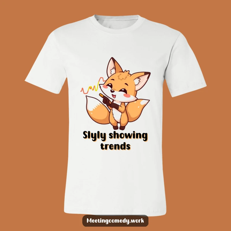 Funny Fox Graph T-Shirt - Witty Data & Hilarious Casual Wear