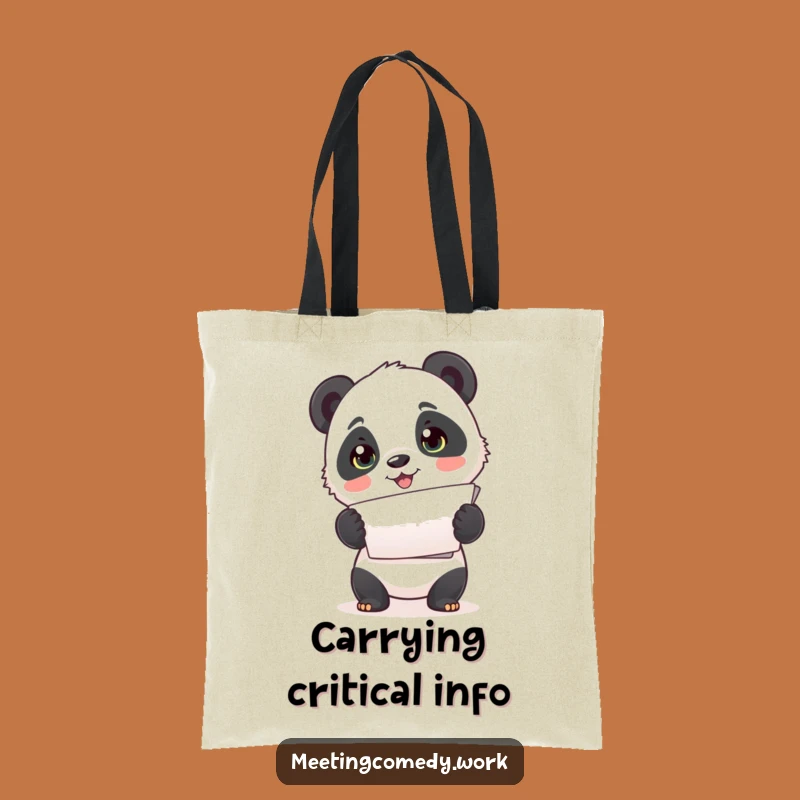 Funny Panda Papers Tote Bag: Carry Your Essentials with Cute Organization!